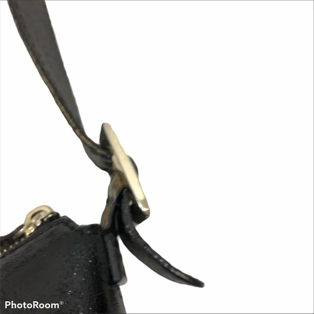 Kate Spade Black Textured‎ Patent Leather Purse